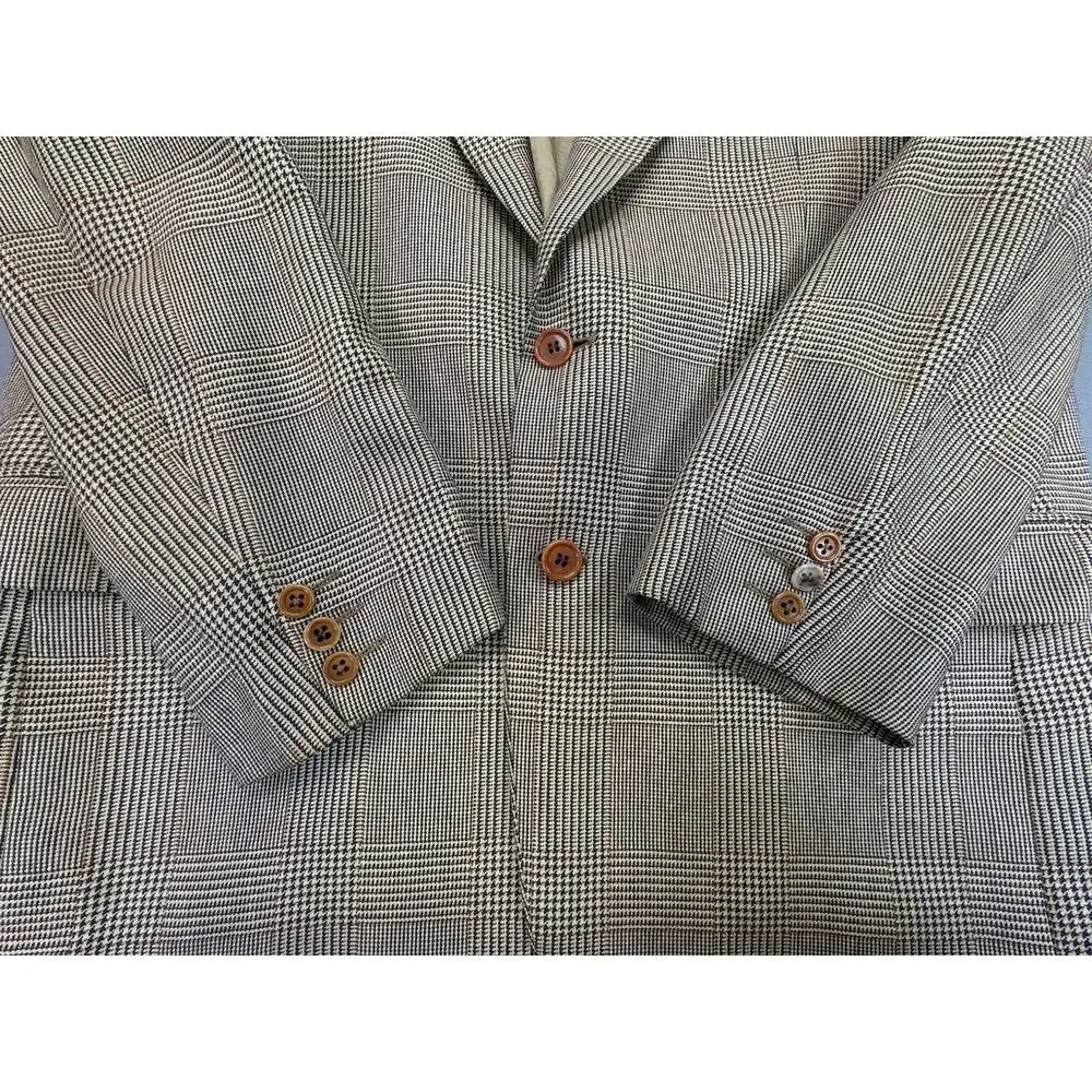 VTG Valentino Uomo Blazer 41RMen’s Silk Virgin Wool Blend Made In Italy Designer